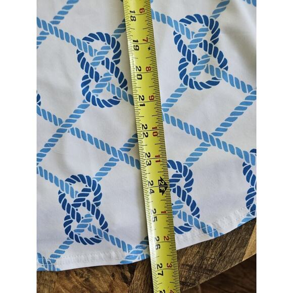 JoFit Sleeveless Mock Neck Performance Golf Shirt Womens Size XL Nautical - Picture 7 of 7